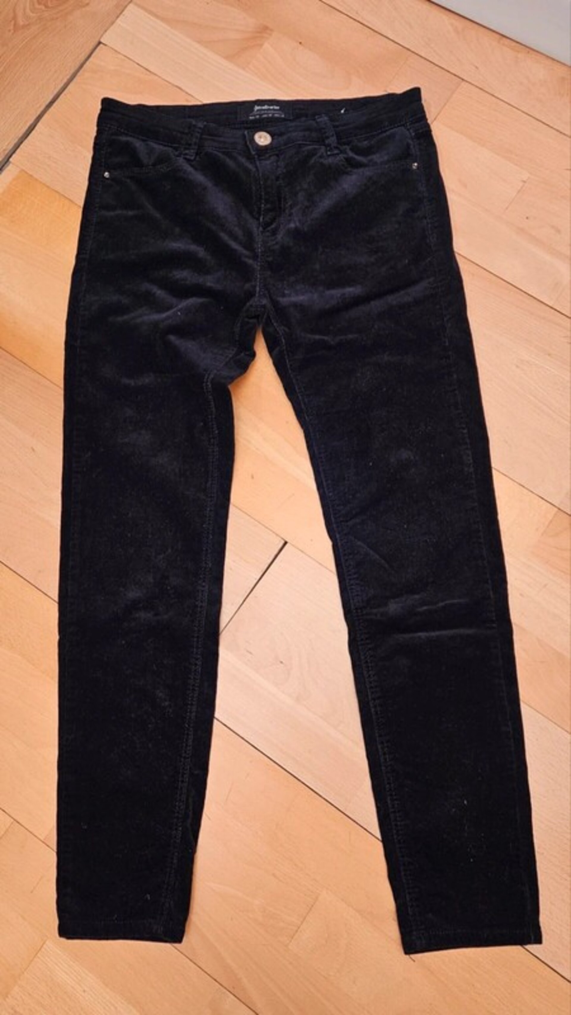 Pantalón negro de pana fina talla 38 de Stradivarius - 2