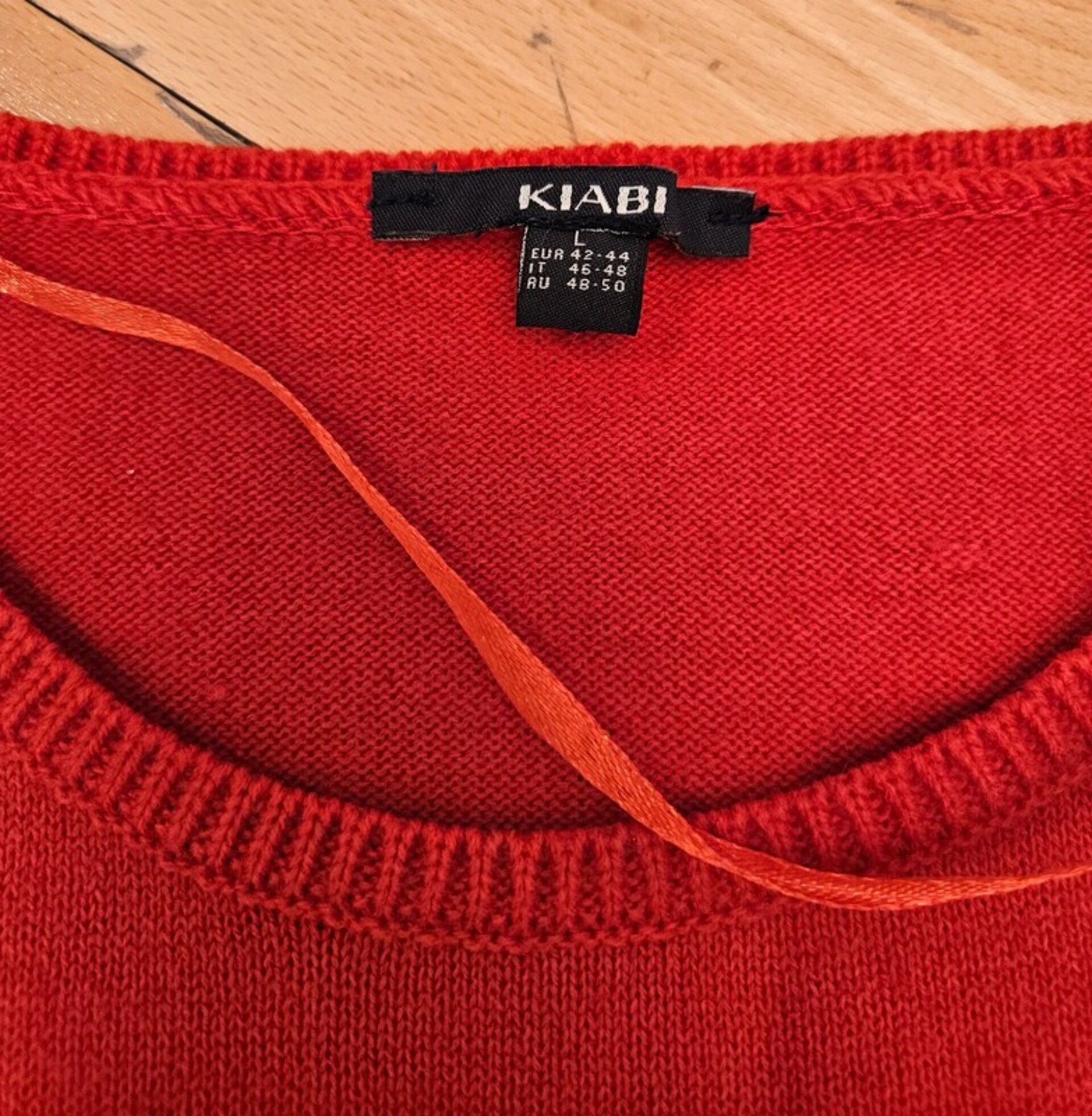 Jersey rojo con decorativo talla L de Kiabi - 4